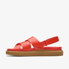 Aristella Sun Bright Red Leather | Clarks outlet