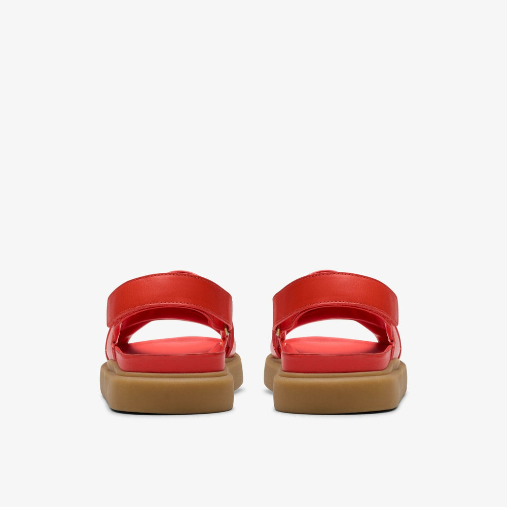 Aristella Sun Bright Red Leather | Clarks outlet