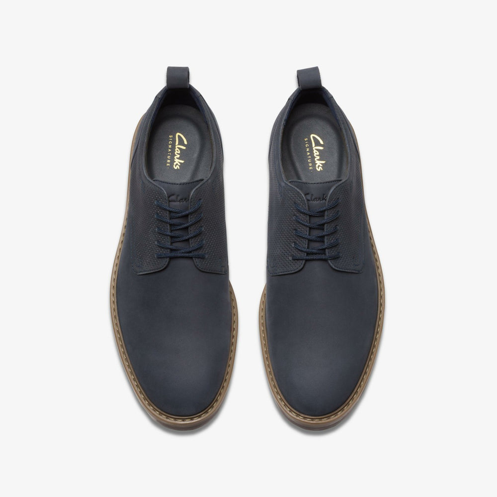 Aldwin Lace Navy Nubuck | Clarks on Sale