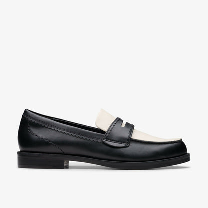 Straven Edge Black Combination Leather | Clarks discount