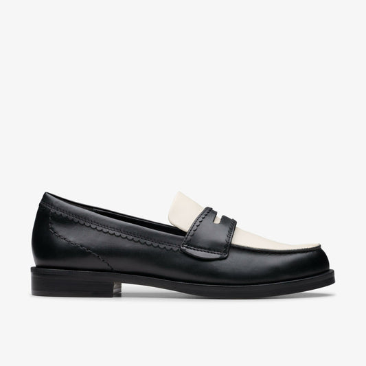 Straven Edge Black Combination Leather | Clarks discount