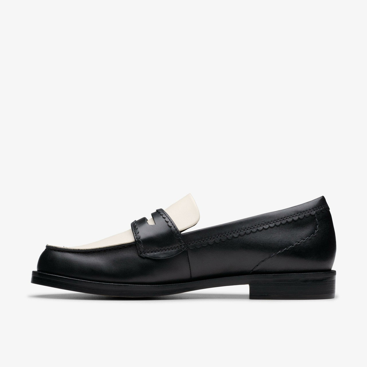 Straven Edge Black Combination Leather | Clarks discount