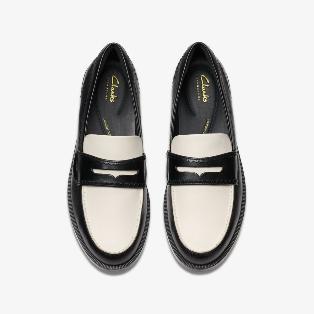 Straven Edge Black Combination Leather | Clarks discount