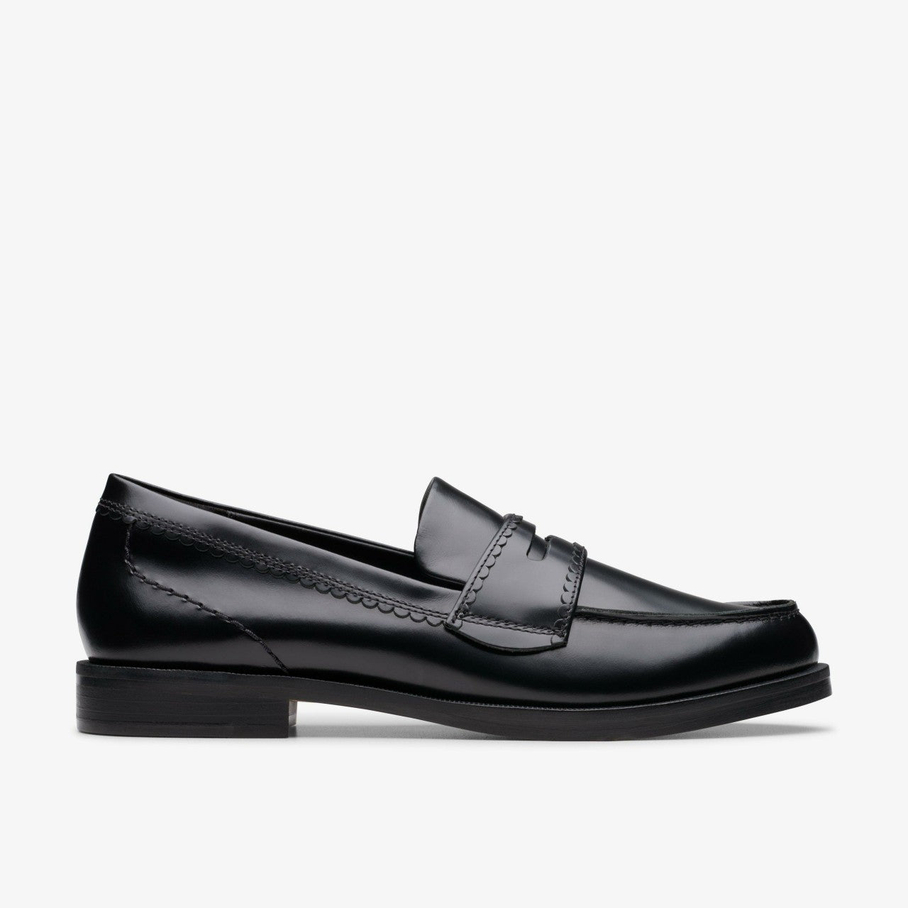 Straven Edge Black Leather | Clarks on Sale