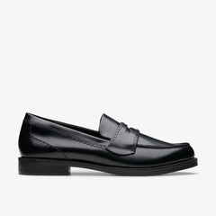 Straven Edge Black Leather | Clarks on Sale