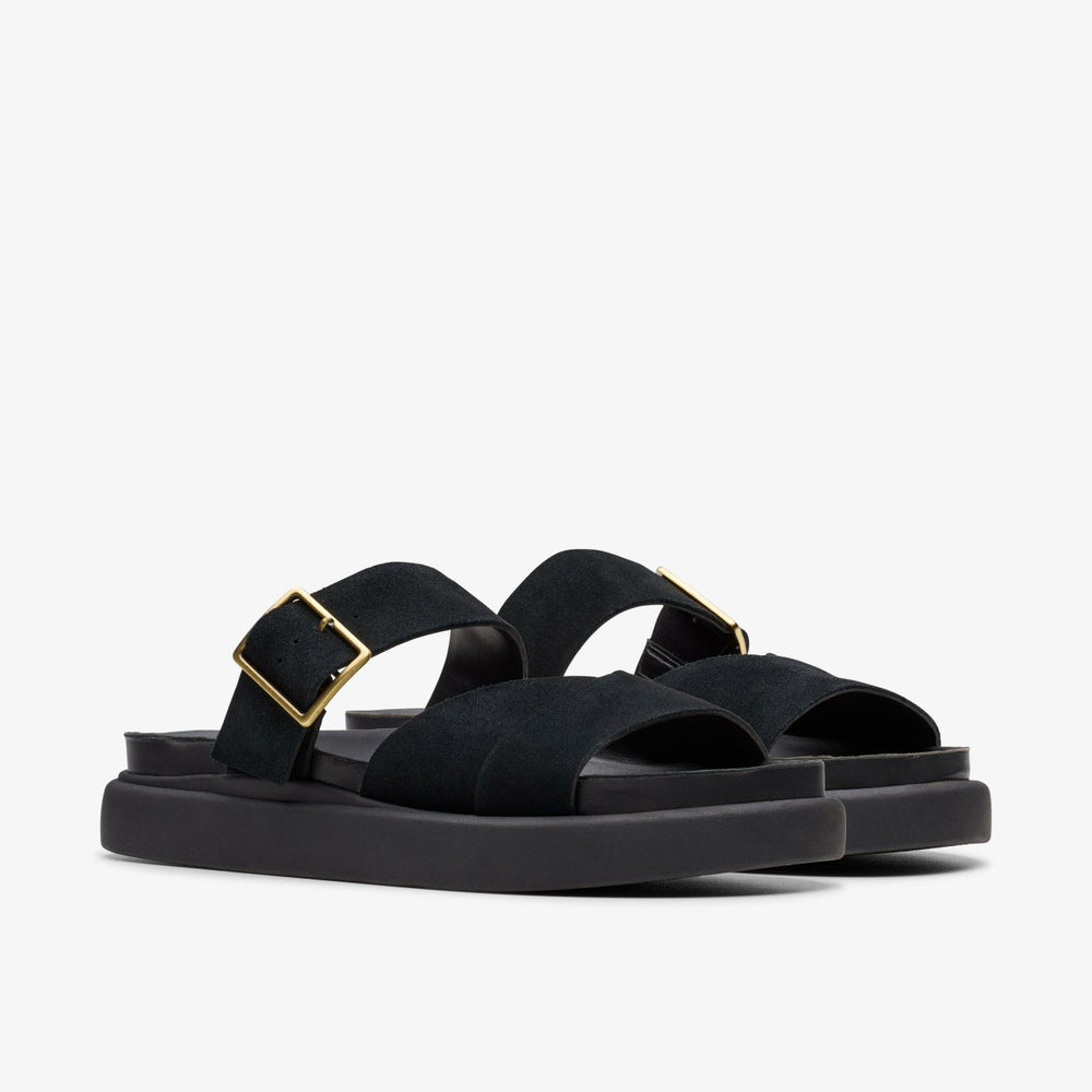 Aristella Mule Black Suede | Clarks discount