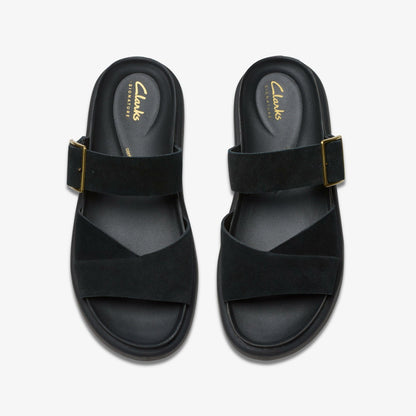 Aristella Mule Black Suede | Clarks discount