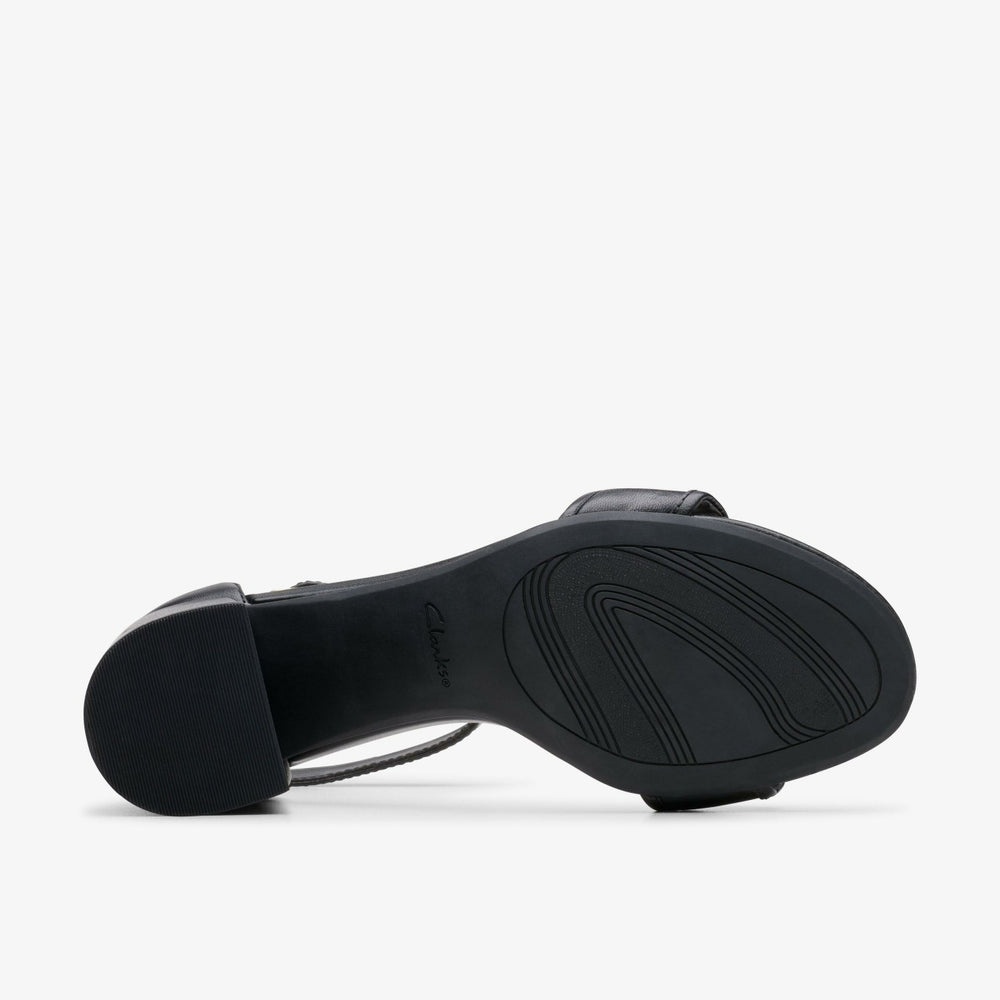 Ezoria Mae Black Leather | Clarks on Sale