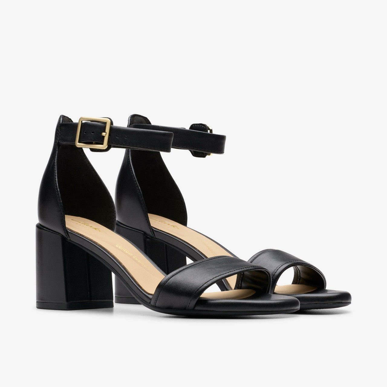 Ezoria Mae Black Leather | Clarks on Sale