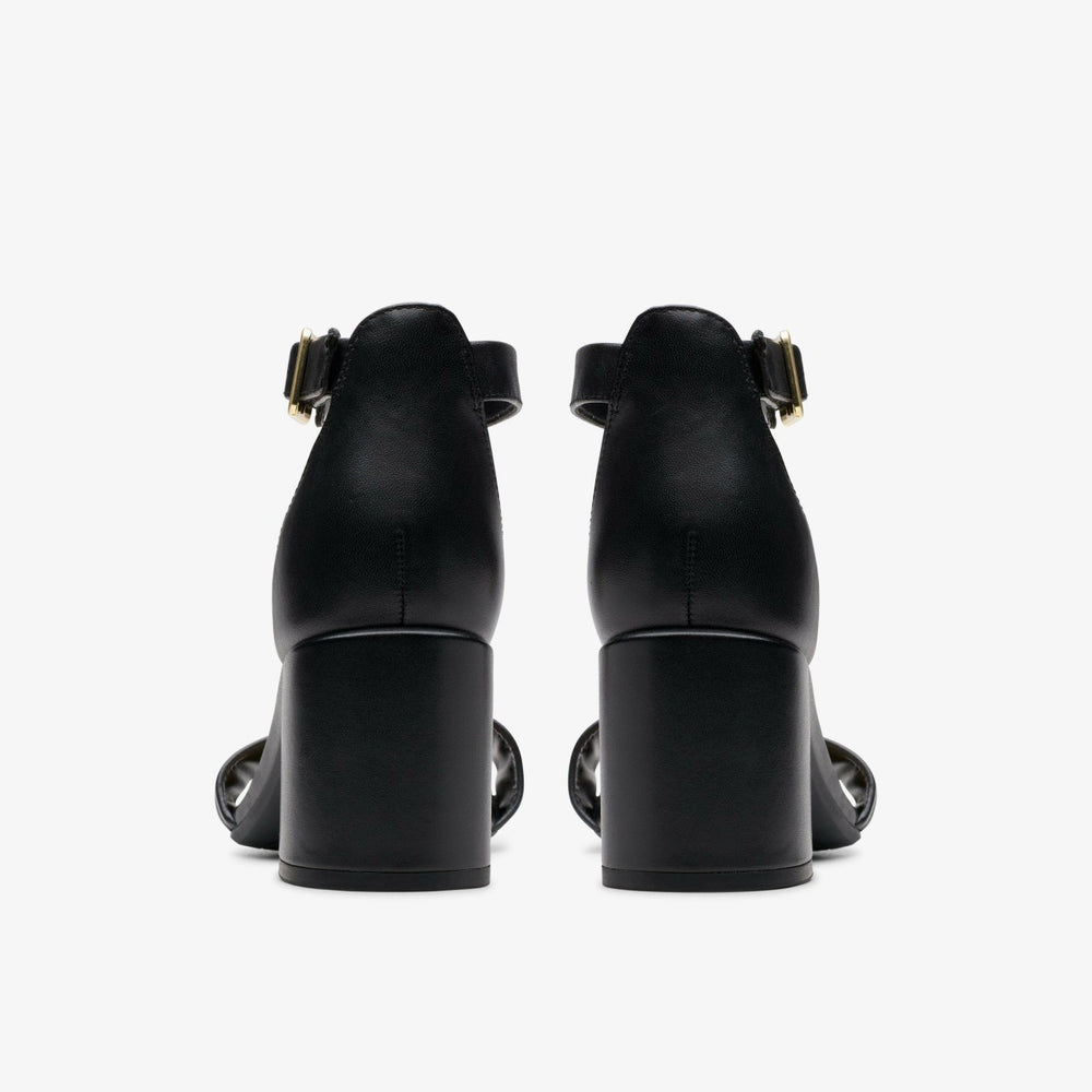 Ezoria Mae Black Leather | Clarks on Sale