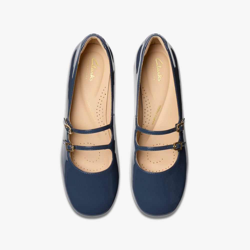 Daiss 30 Shine Navy Patent | Clarks outlet