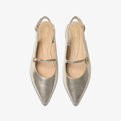 Sensa 15 Shine Champagne Interest | Clarks online