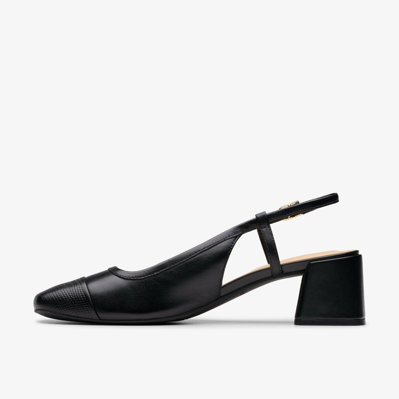 Nyta 45 Sling Black Combination Leather | Clarks online