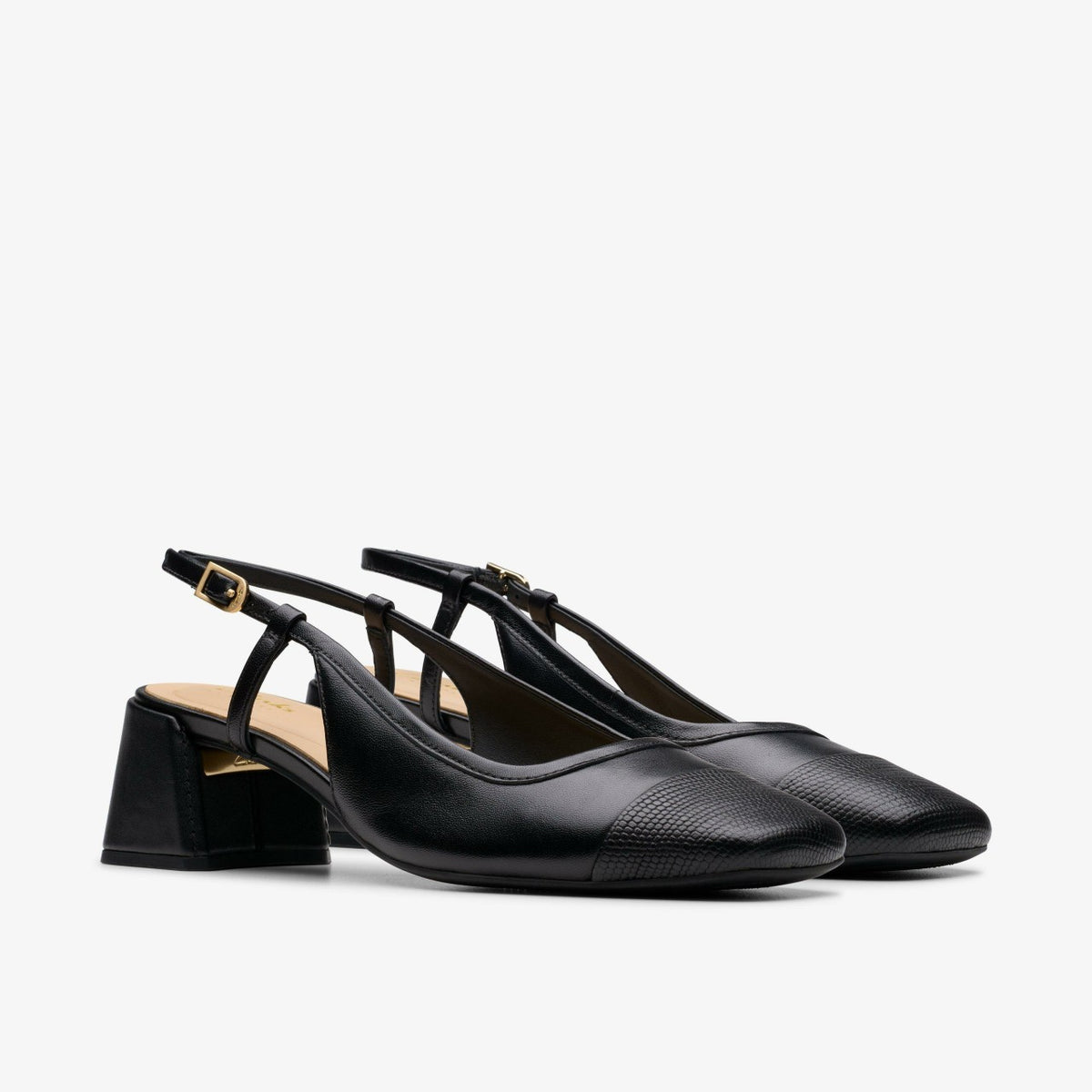 Nyta 45 Sling Black Combination Leather | Clarks online