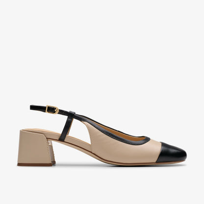 Nyta 45 Sling Sand Combination Leather | Clarks discount