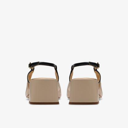 Nyta 45 Sling Sand Combination Leather | Clarks discount