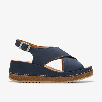Kassanda Step Navy Nubuck | Clarks outlet