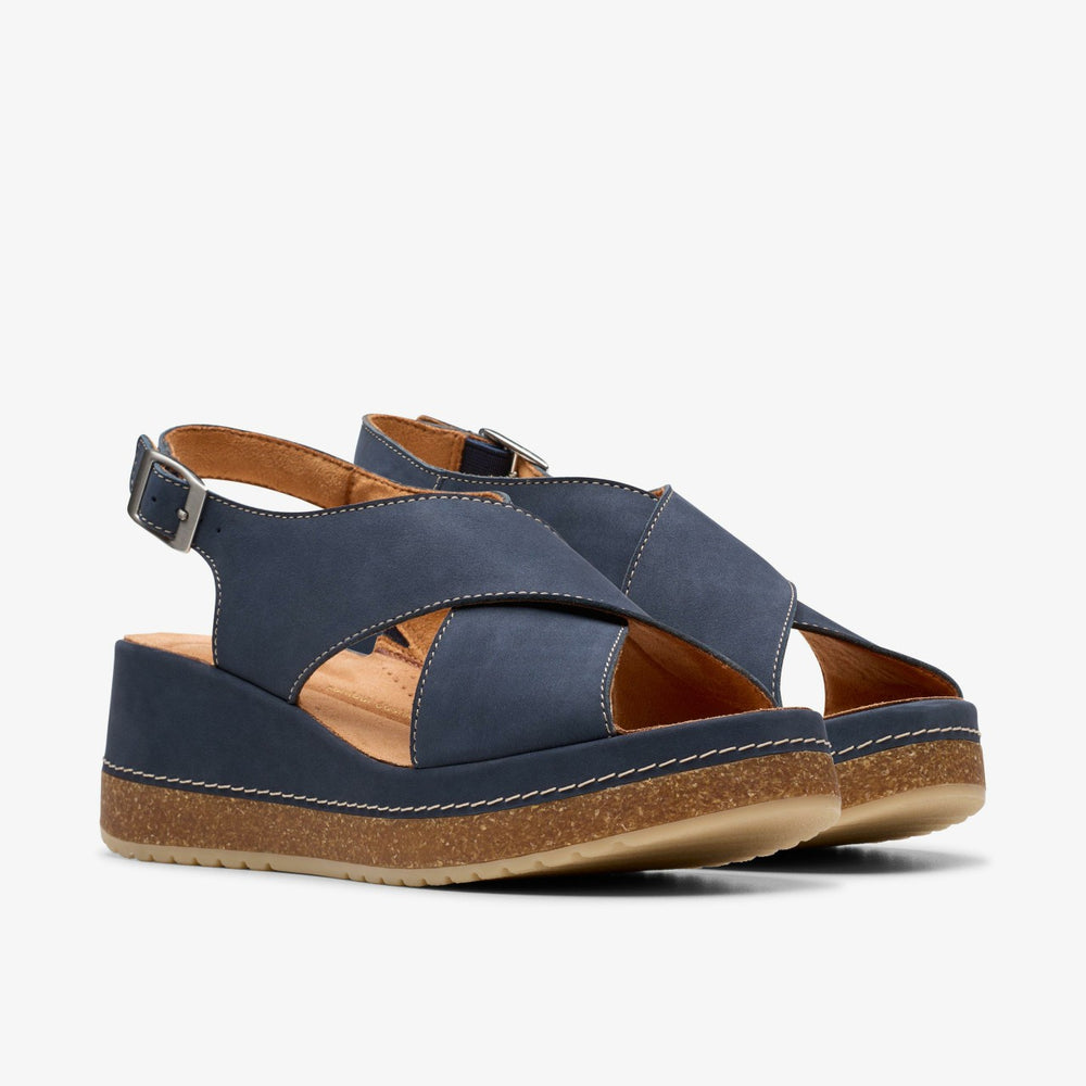 Kassanda Step Navy Nubuck | Clarks outlet