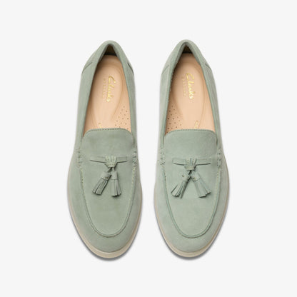 Narini Edge Light Green Suede | Clarks Sale