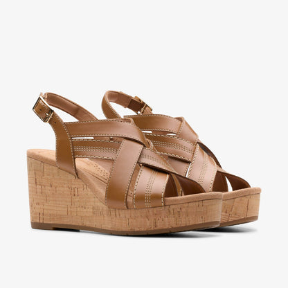 Sabina Sling Tan Leather | Clarks on Sale