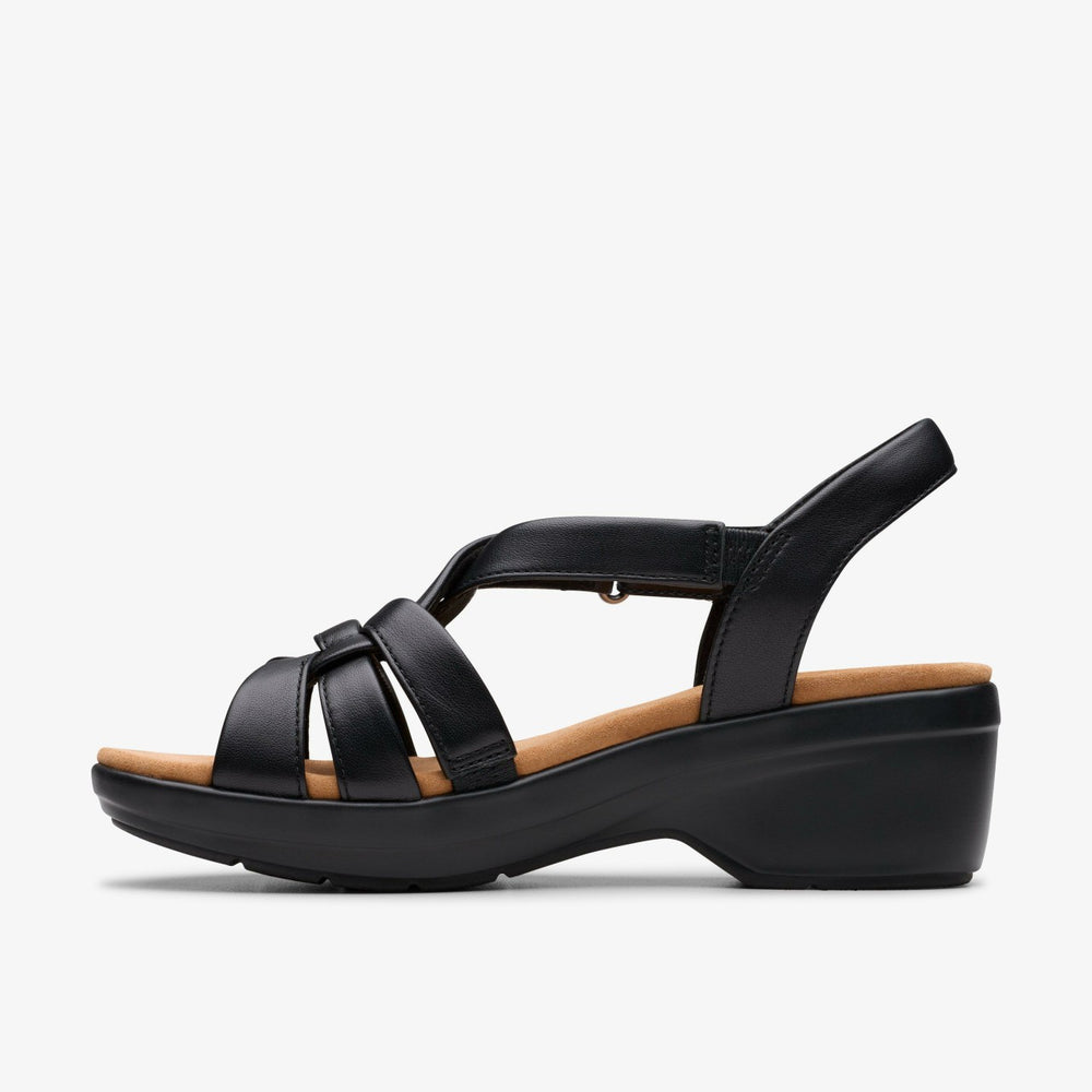 Tuleah Cross Black Leather | Clarks Sale