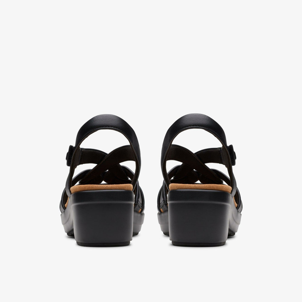 Tuleah Cross Black Leather | Clarks Sale