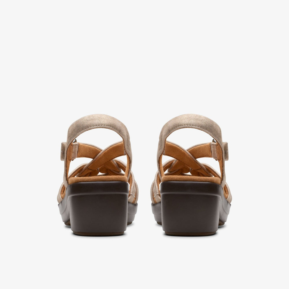 Tuleah Cross Metallic Leather | Clarks outlet