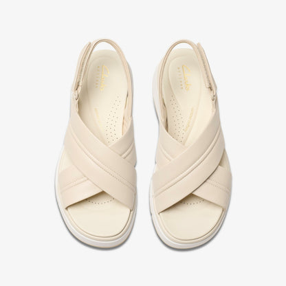 Tuscan Cross Cream Leather | Clarks on Sale