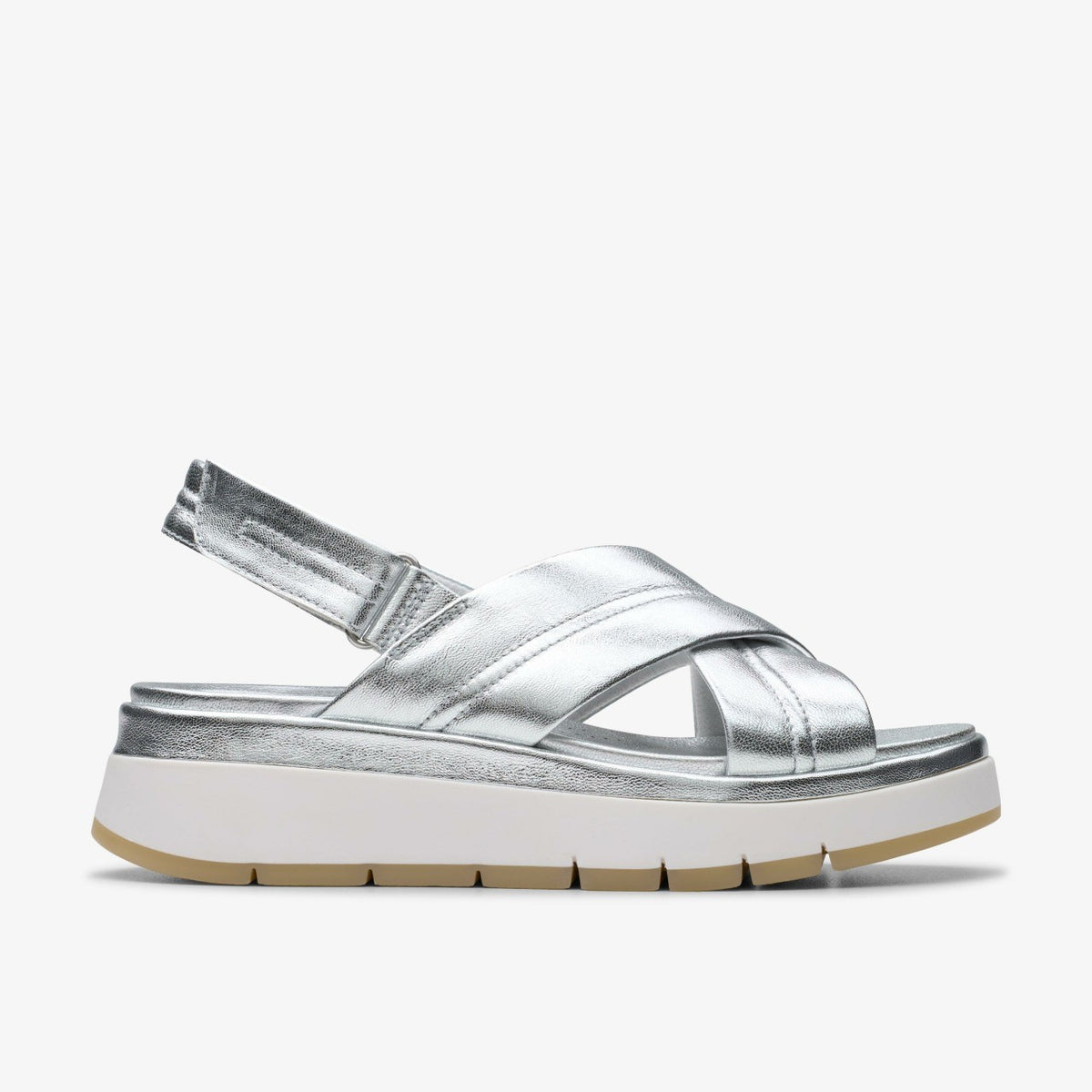 Tuscan Cross Silver Leather | Clarks online