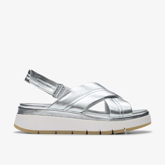 Tuscan Cross Silver Leather | Clarks online