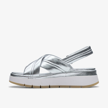 Tuscan Cross Silver Leather | Clarks online