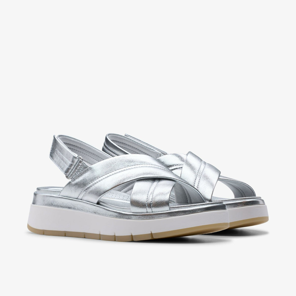 Tuscan Cross Silver Leather | Clarks online