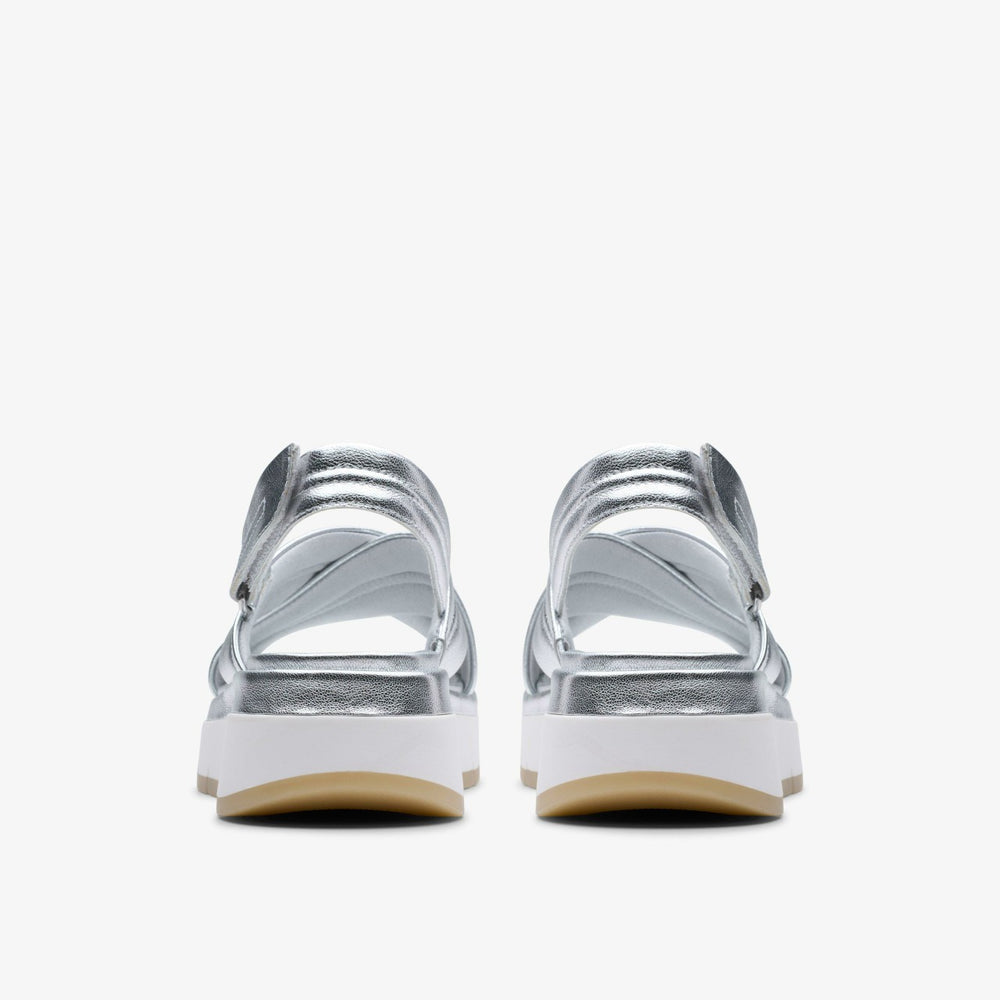 Tuscan Cross Silver Leather | Clarks online