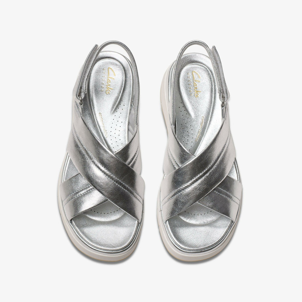 Tuscan Cross Silver Leather | Clarks online