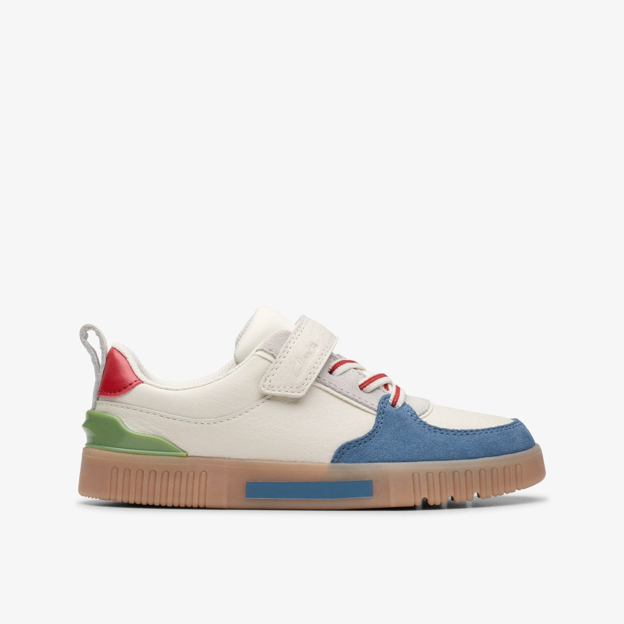 Oslo Vibe Kid White/Blue | Clarks for sale