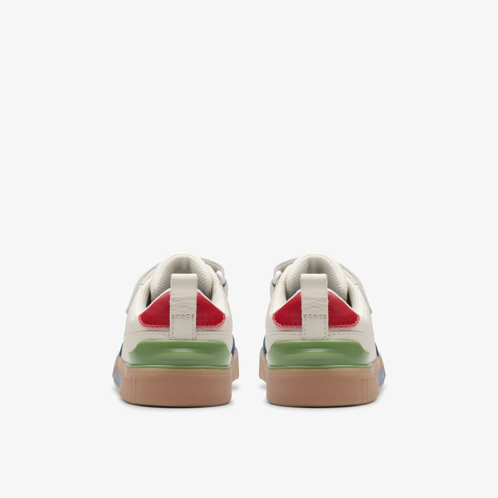 Oslo Vibe Kid White/Blue | Clarks for sale