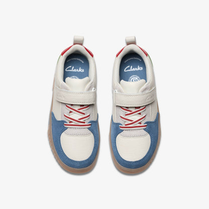 Oslo Vibe Kid White/Blue | Clarks for sale