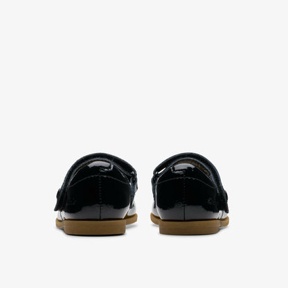 Drew Tap Toddler Black Patent | Clarks for sale