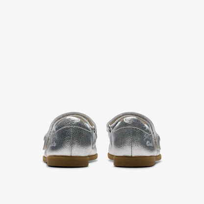 Drew Tap Toddler Silver Metallic | Clarks on Sale