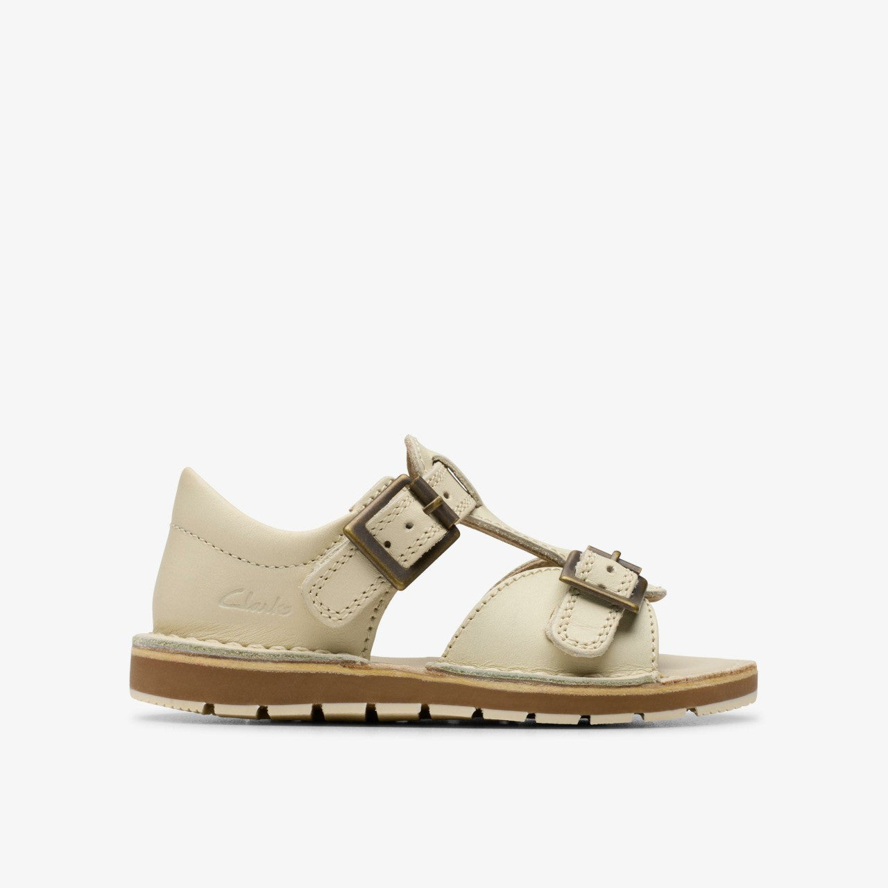 Playsun RF Toddler Off White Leather | Clarks for sale