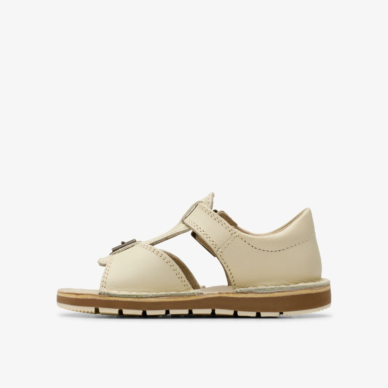 Playsun RF Toddler Off White Leather | Clarks for sale