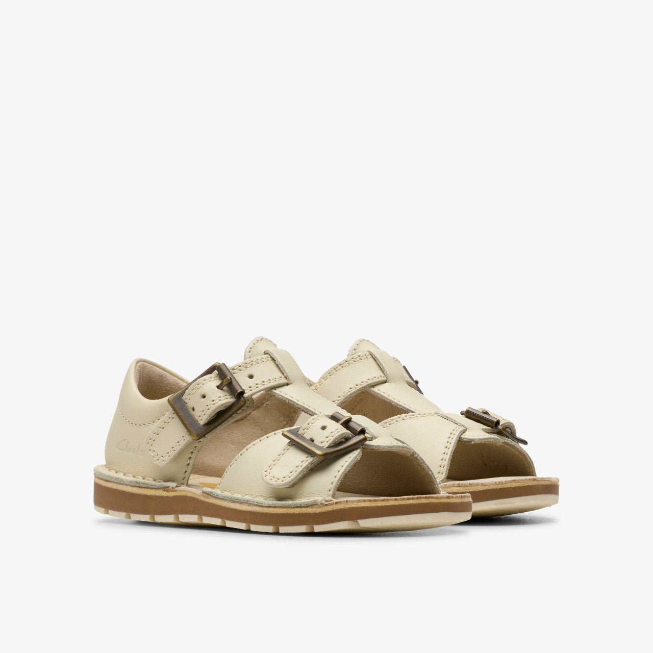 Playsun RF Toddler Off White Leather | Clarks for sale