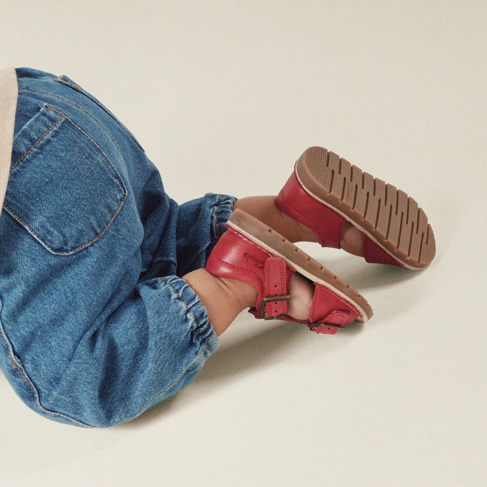 Playsun Toddler Red Leather | Clarks on Sale