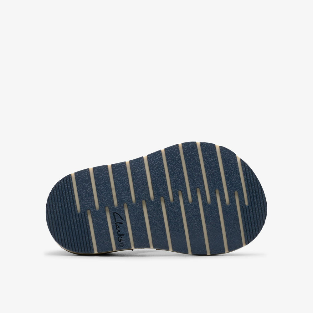 Playsun Toddler Navy Leather | Clarks outlet