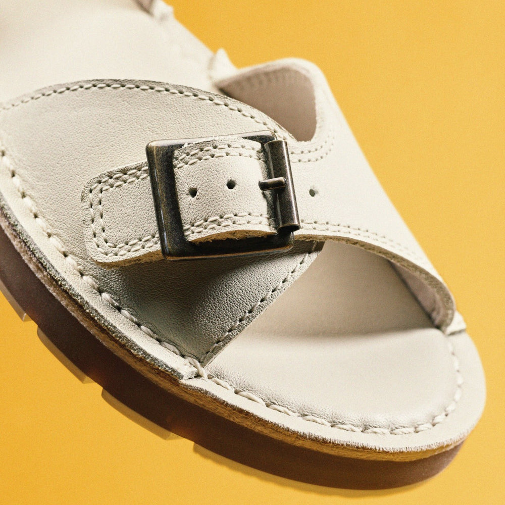 Playsun Kid Off White Leather | Clarks for sale