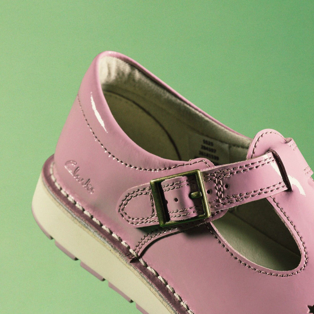 Joyful Skip Kid Pink Patent | Clarks outlet