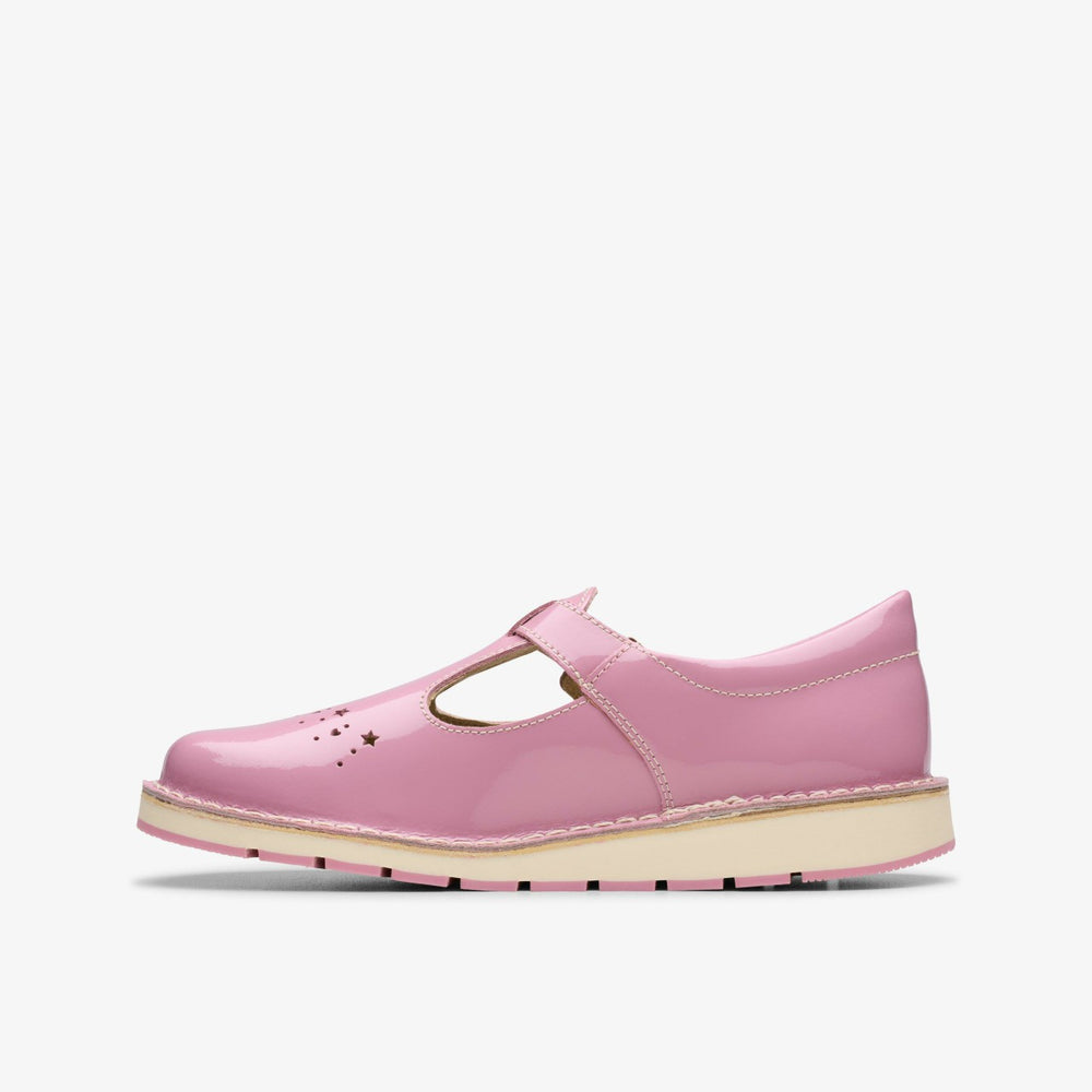 Joyful Skip Kid Pink Patent | Clarks outlet