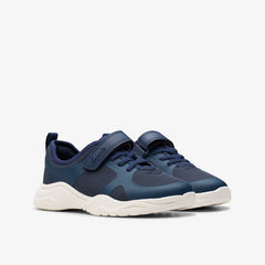 Feather Ath Kid Navy | Clarks online