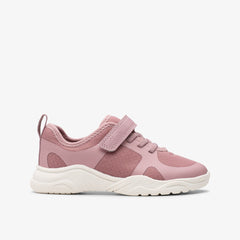Feather Ath Kid Dusty Pink | Clarks for sale