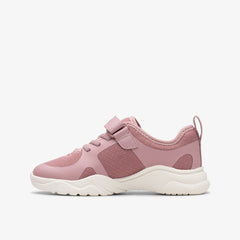 Feather Ath Kid Dusty Pink | Clarks for sale
